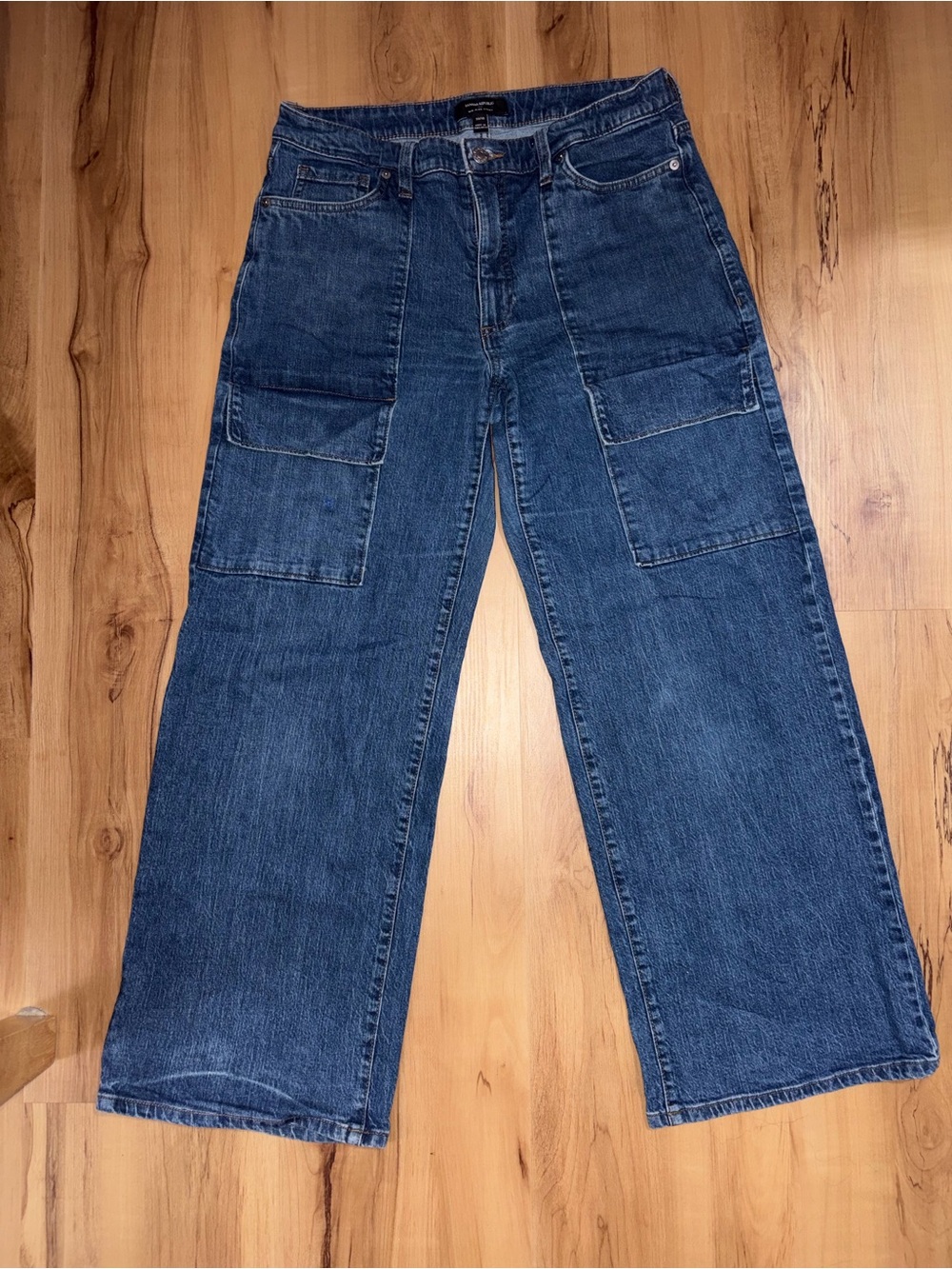 Banana Republic Mid-Rise Straight Cargo Jeans